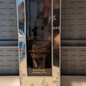 Slatkin & Co. Winter Reed Diffuser Set - Silver